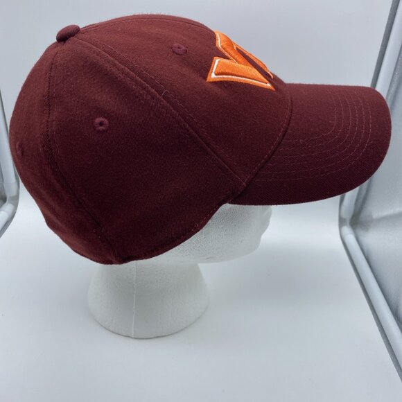 Virginia Tech Hokies Maroon Cap Hat Flex-Fit Stretch L/XL NCAA Top of the World - Picture 4 of 9